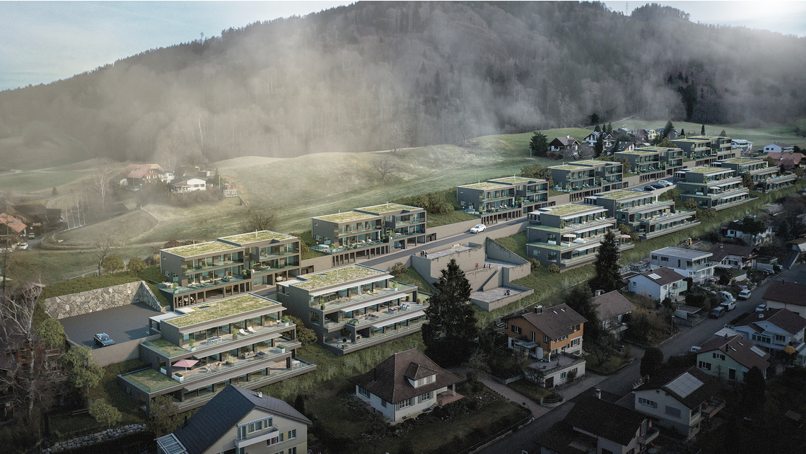 Idyllisch eingebettet in die grüne Landschaft Idyllisch eingebettet in die grüne Landschaft