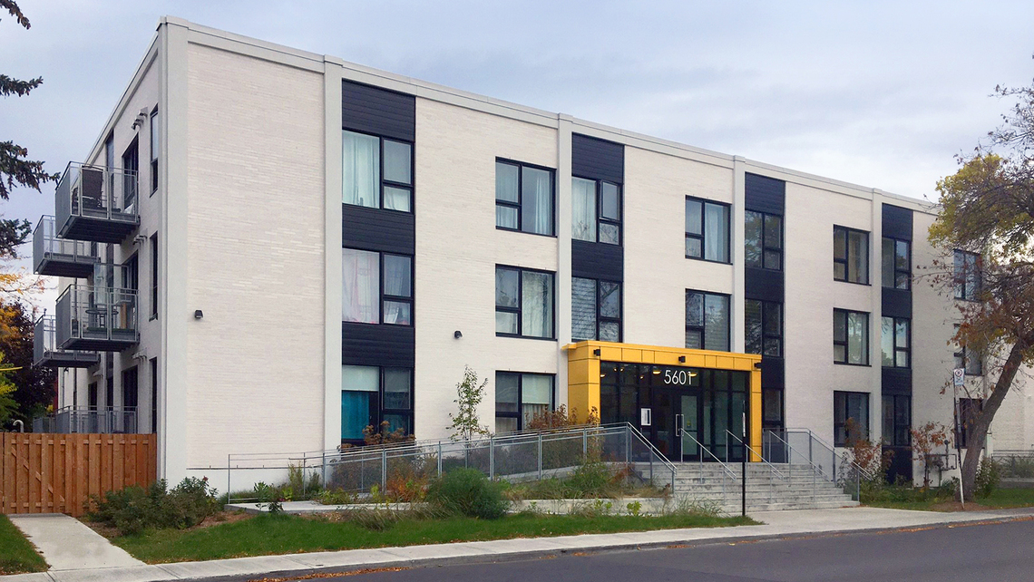 La Joie de Rosemont cooperative features retrofitted balconies La Joie de Rosemont cooperative features retrofitted balconies