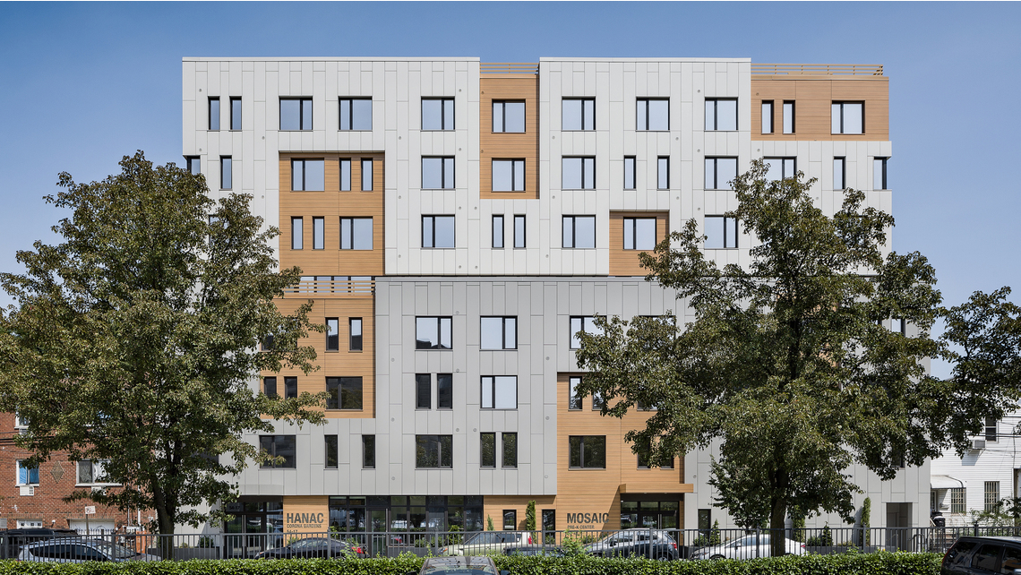 Front photo HANAC Corona HANAC Corona, Queens, NYC, thermal breaks