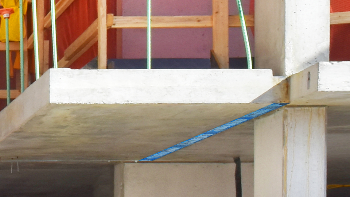 Installed structural thermal breaks at 450 Warren balconies Installed structural thermal breaks at 450 Warren balconies