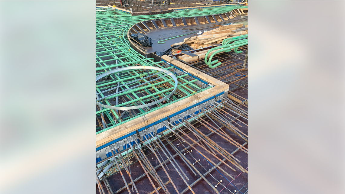 Structural thermal breaks installed at 450 Warren Structural thermal breaks installed at 450 Warren