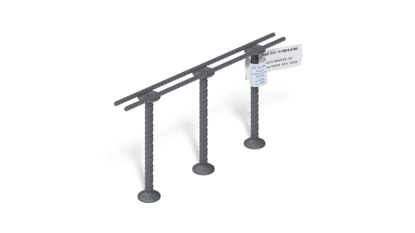 Schöck Bole® modèle O – Armature à poinçonnement pour sols en béton coulés sur chantier