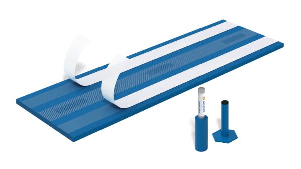 Schöck Tronsole® modèle B - Isolation contre les bruits d'impact entre l'escalier et le sol